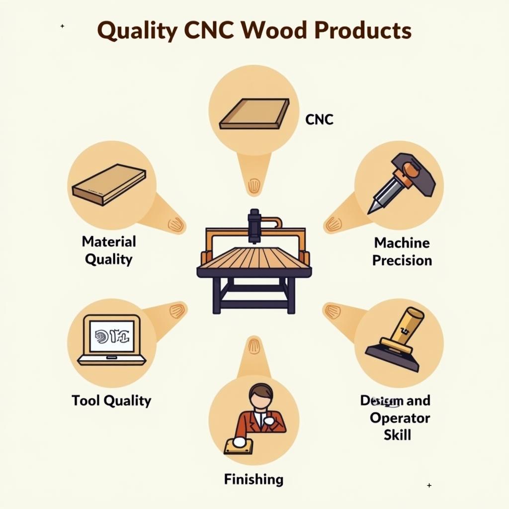 Các yếu tố quan trọng cần xem xét khi đánh giá chất lượng sản phẩm gỗ được gia công bằng máy CNC