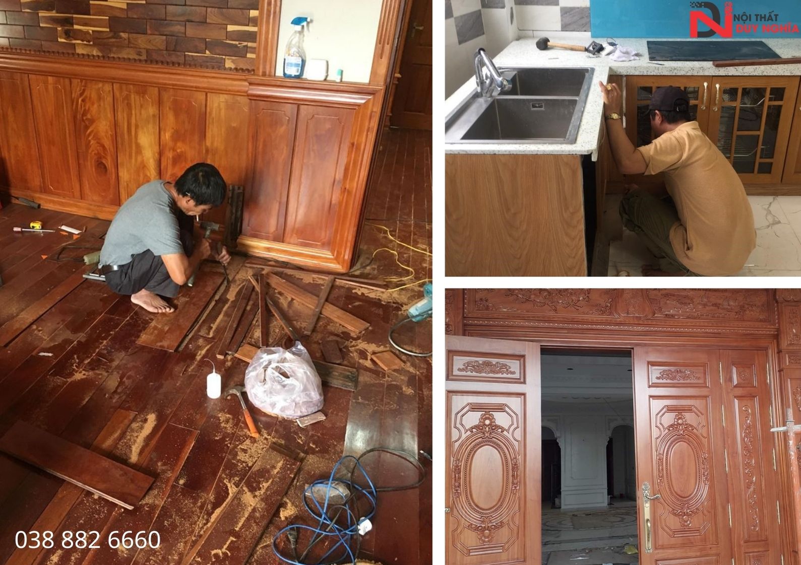 Duy Nghĩa chuyên sửa chữa, bảo dưỡng đồ nội thất gỗ uy tín tại nhà quận Long Biên